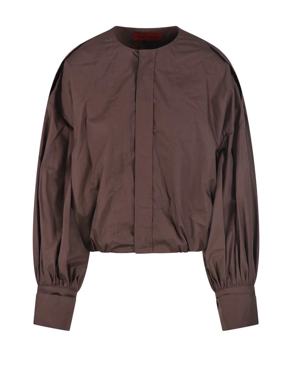 WOMAN THELATEST BROWN COTTON DIANA BLOUSE