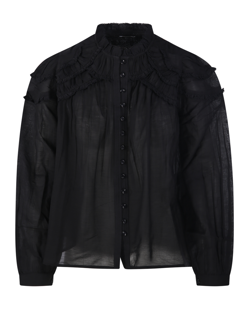 WOMAN MARANT ETOILE BLACK COTTON CHRISTA GZ SHIRT