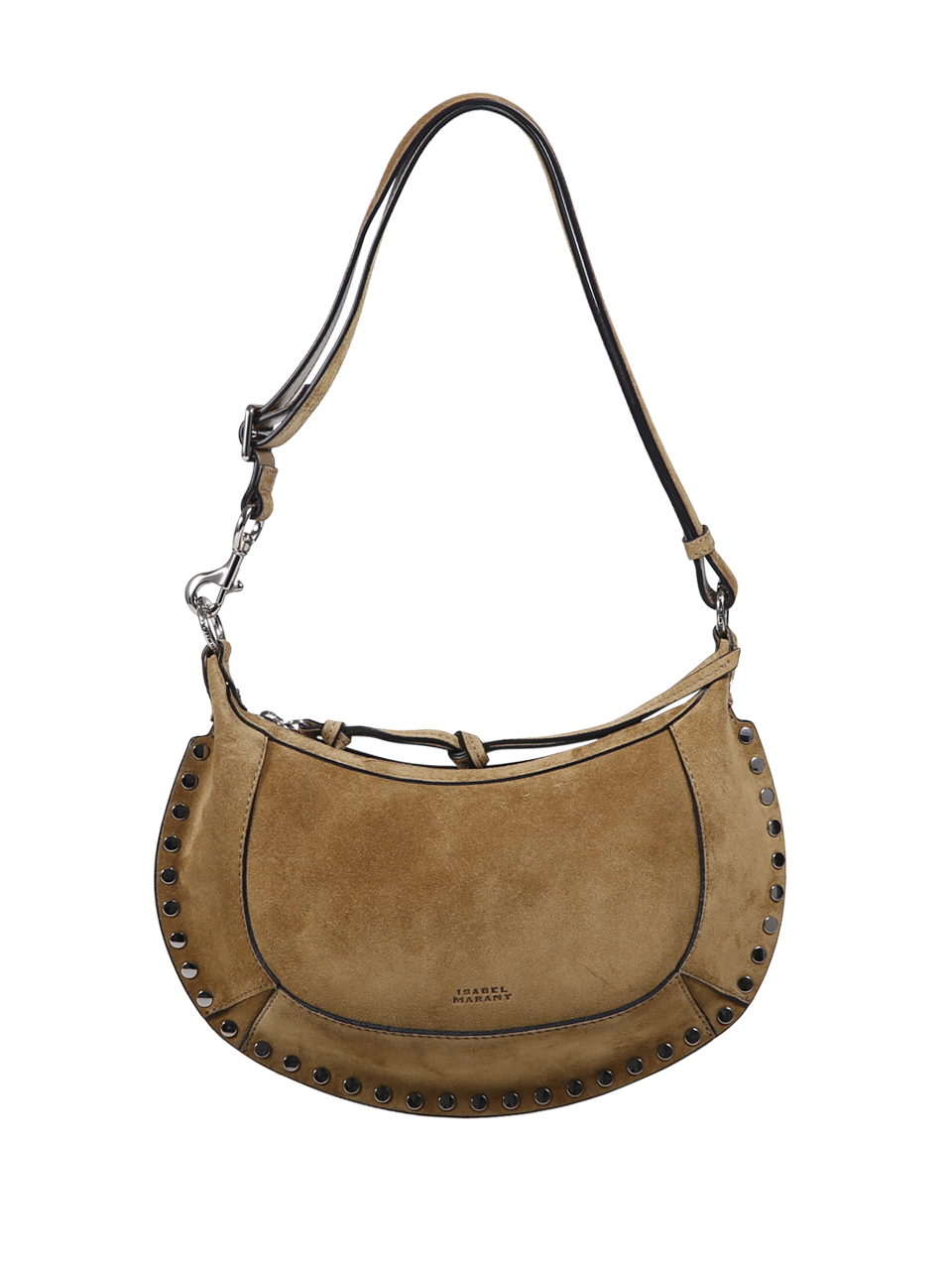 WOMAN ISABEL MARANT BEIGE CALF SUEDE LEATHER OSKAN MOON GZ BAG