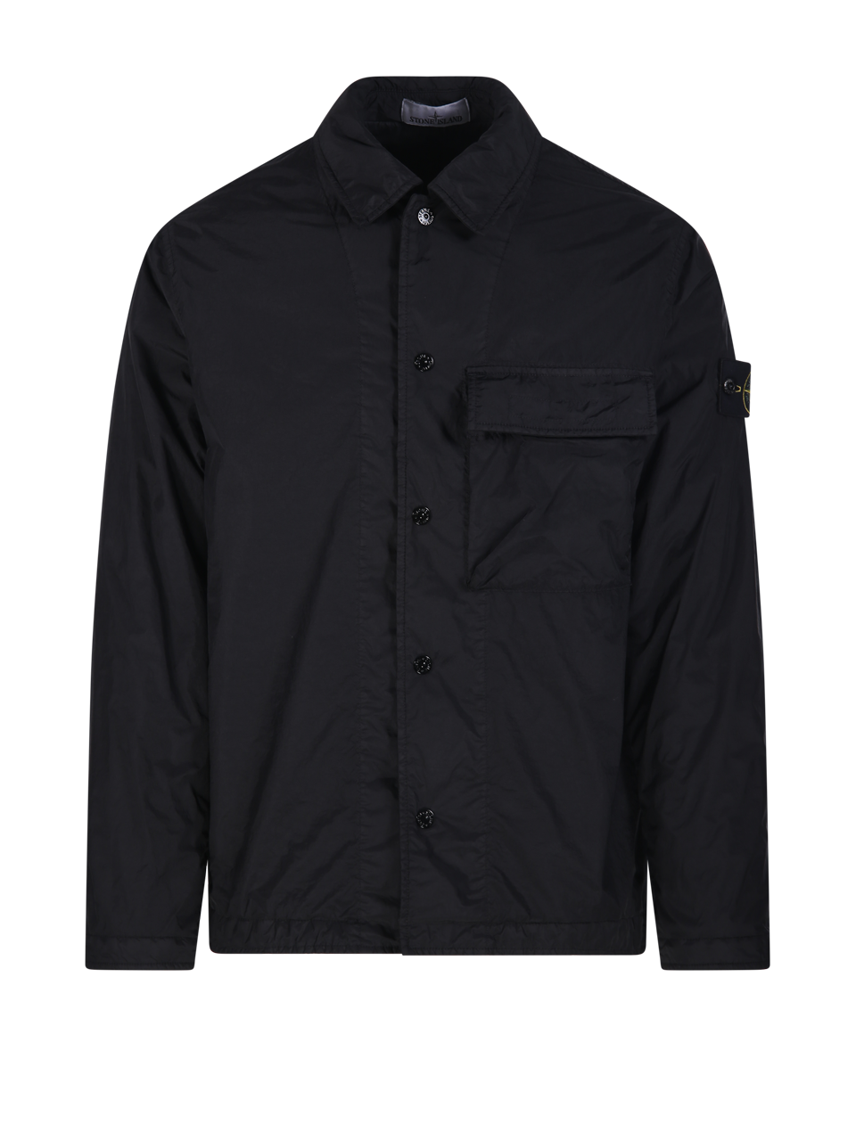 MEN STONE ISLAND BLACK POLYAMIDE DOWN JACKET 