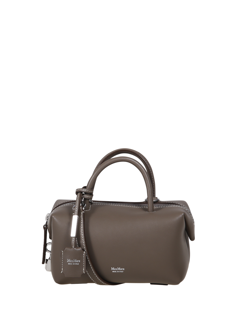 DONNA MAXMARA BORSA HOLDALLS IN PELLE DI VITELLO BEIGE