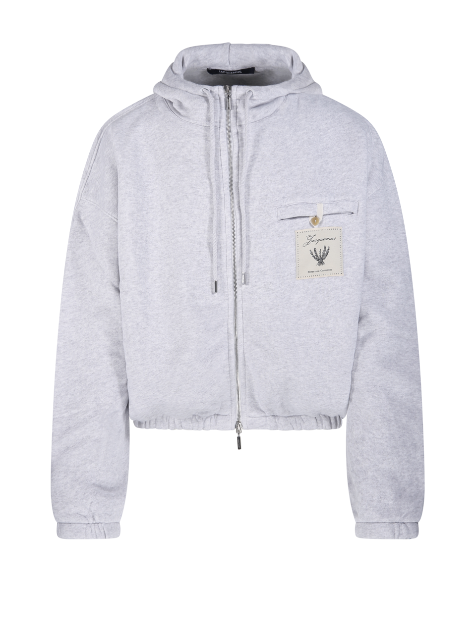 MEN JACQUEMUS GREY COTTON LE HOODIE TORNEO SWEATSHIRT