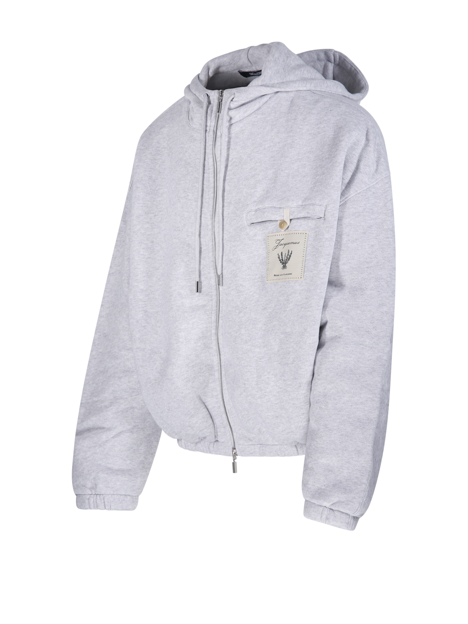MEN JACQUEMUS GREY COTTON LE HOODIE TORNEO SWEATSHIRT