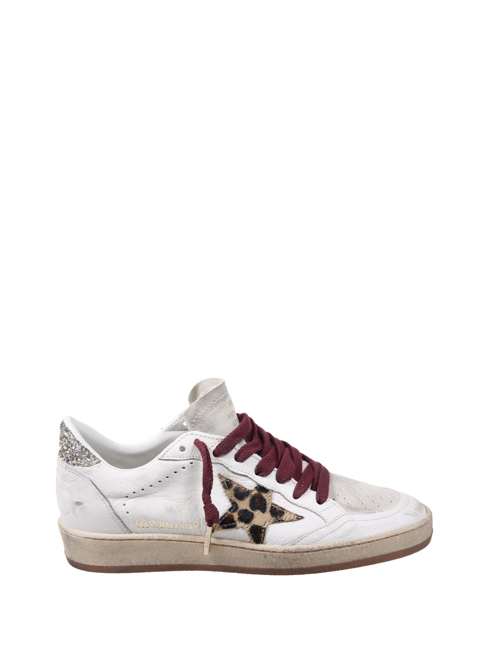 WOMAN GOLDEN GOOSE WHITE LEATHER BALLSTAR SNEAKER 