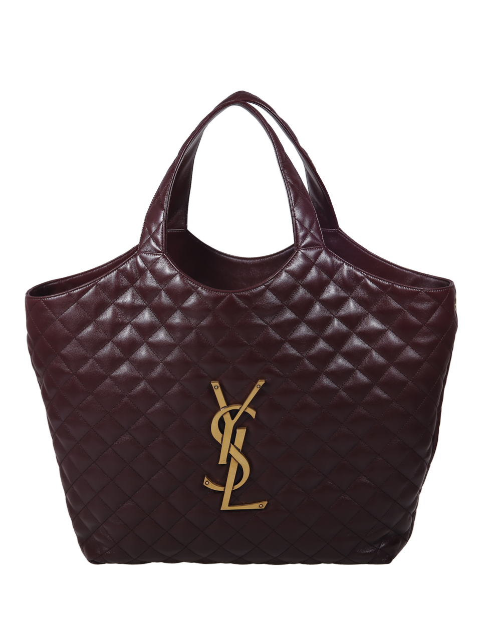 WOMAN SAINT LAURENT BORDEAUX LEATHER ICARE LARGE BAG