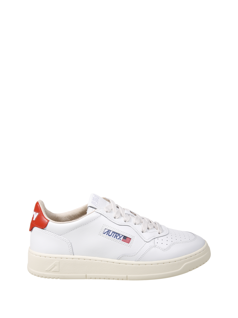 MEN AUTRY WHITE LEATHER MEDALIST LOW 