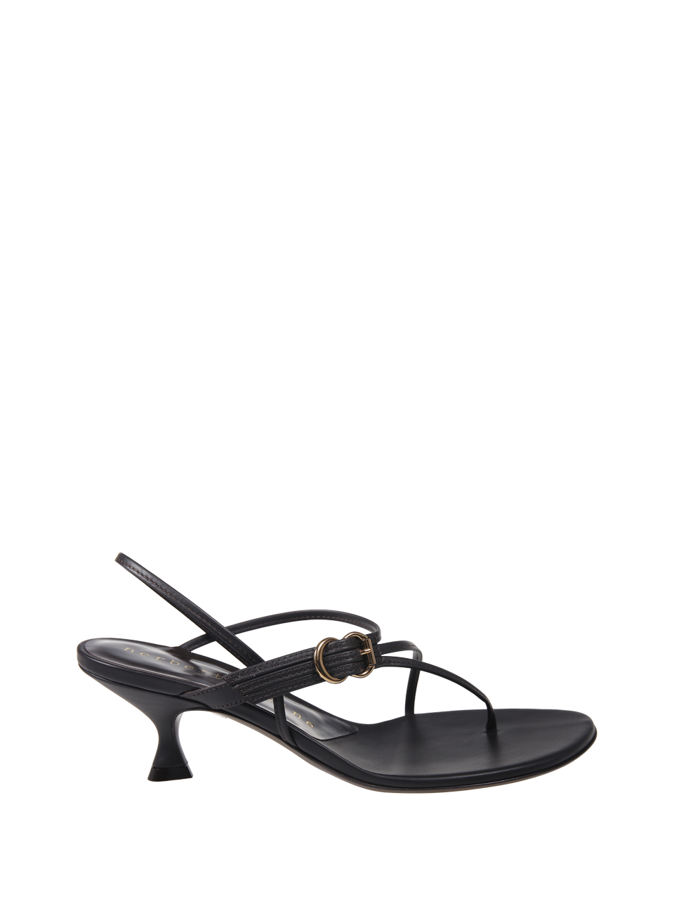 WOMAN HERBERT LEVINE BROWN LEATHER STARRY EYED SLINGBACK