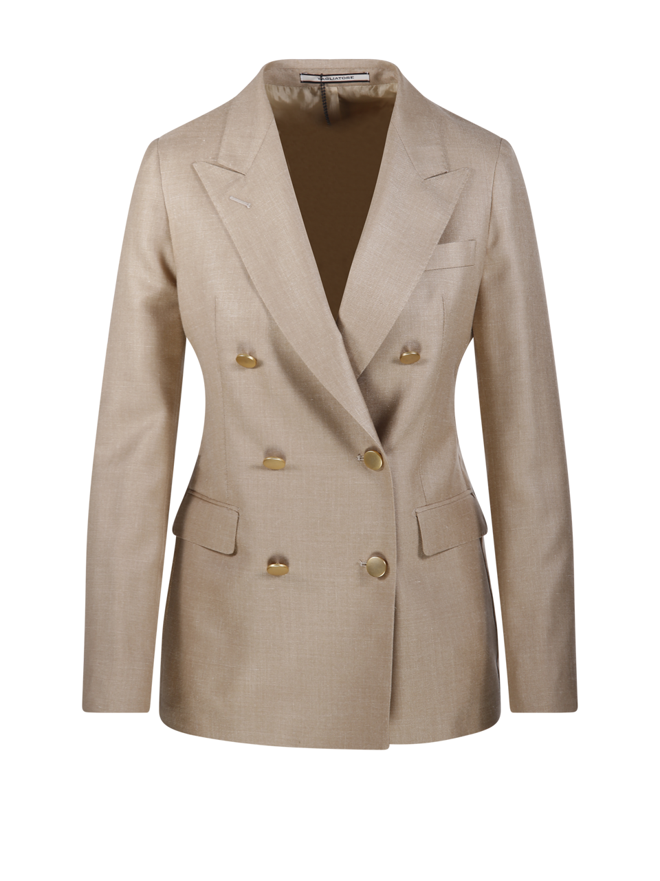 WOMAN TAGLIATORE BEIGE SILK PARIGI BLAZER
