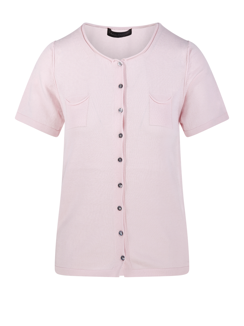 WOMAN FABRIZIO DEL CARLO PINK COTTON CARDIGAN