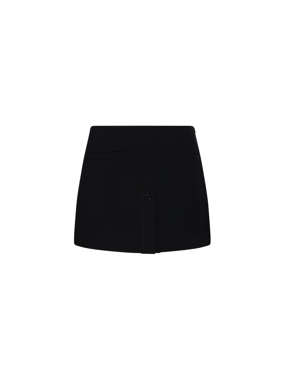 WOMAN COURREGES BLACK POLYESTER HERITAGE BUTTONED MINI SKIRT