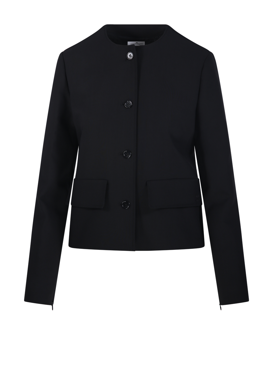 WOMAN COURREGES BLACK POLYESTER 2-POCKETS HERITAGE JACKET