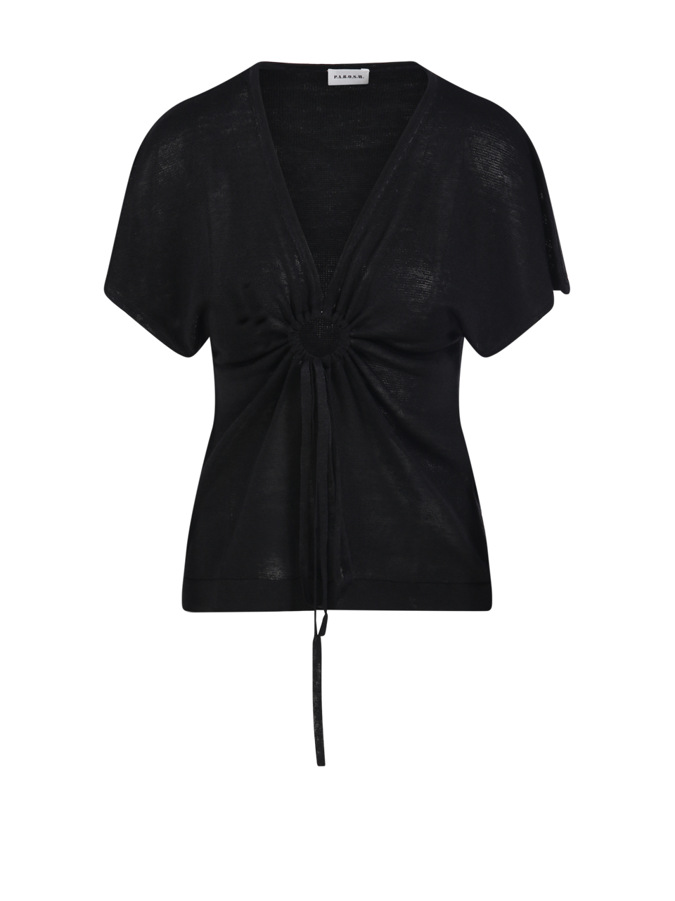 WOMAN PAROSH BLACK VLIES TOP