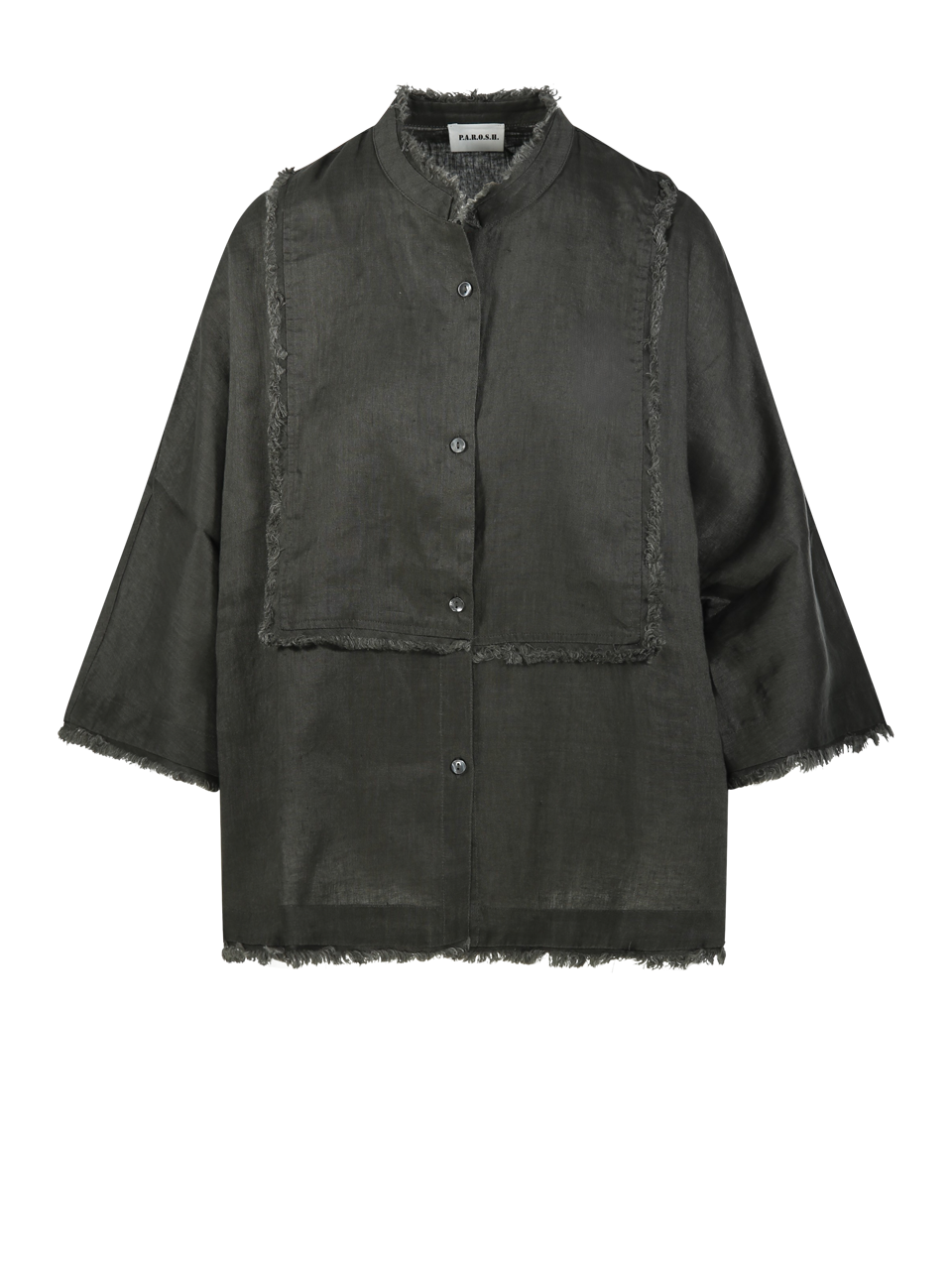 WOMAN PAROSH GREEN LINEN BLUSA