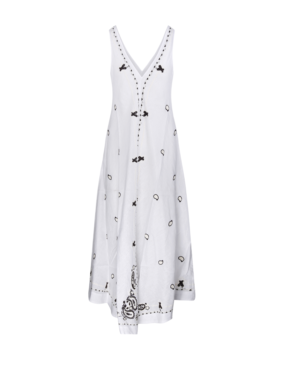 WOMAN PAROSH WHITE LINEN DRESS
