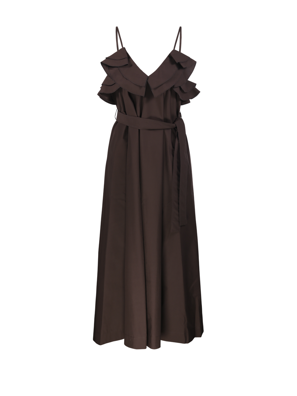 WOMAN PAROSH BROWN COTTON DRESS