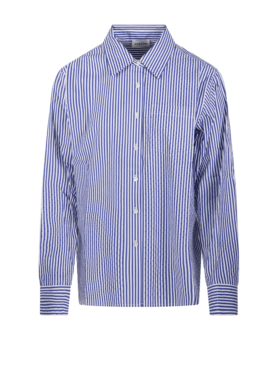 WOMAN PAROSH BLUE COTTON SHIRT