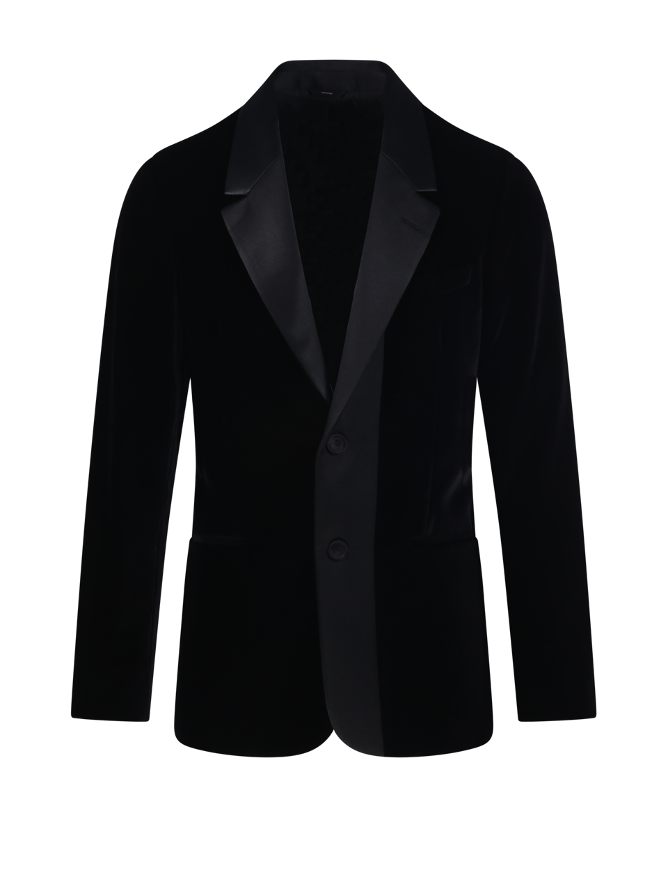 MEN FENDI BLACK COTTON SMOKING BLAZER 