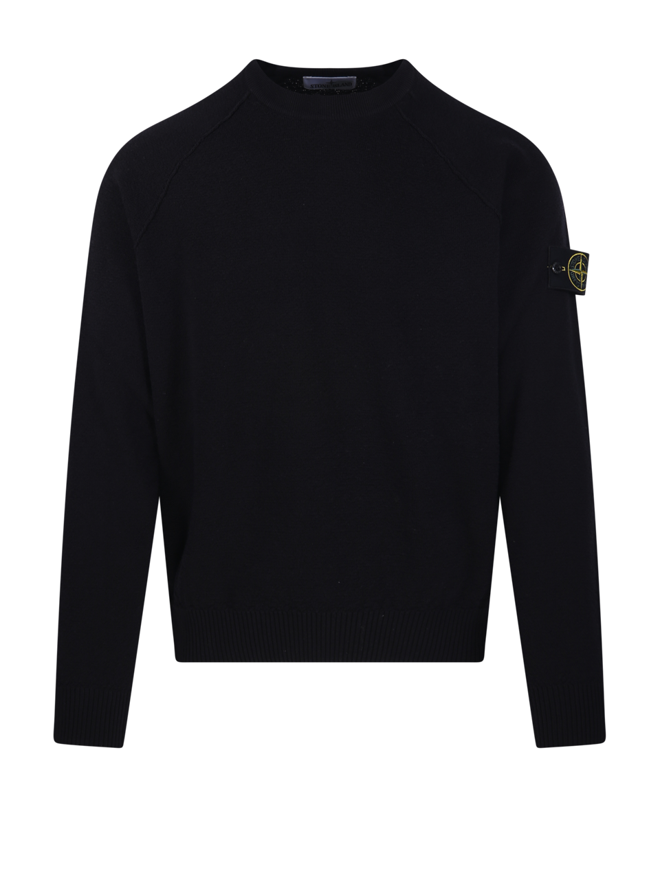 MEN STONE ISLAND BLUE COTTON CREW NECK SWEATER