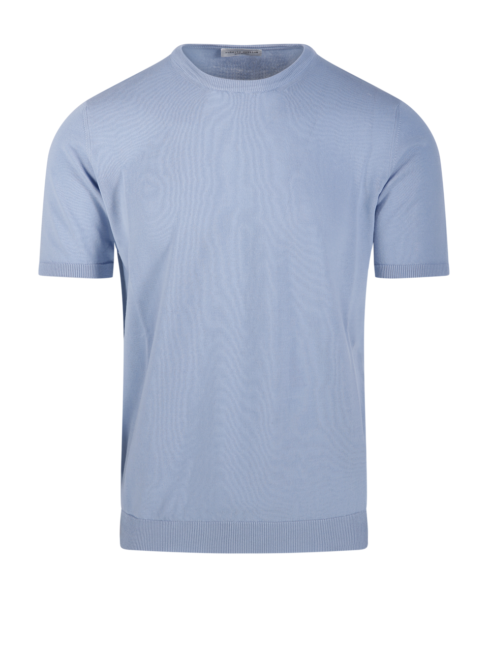 MEN ROBERTO COLLINA SKY BLUE COTTON T-SHIRT 