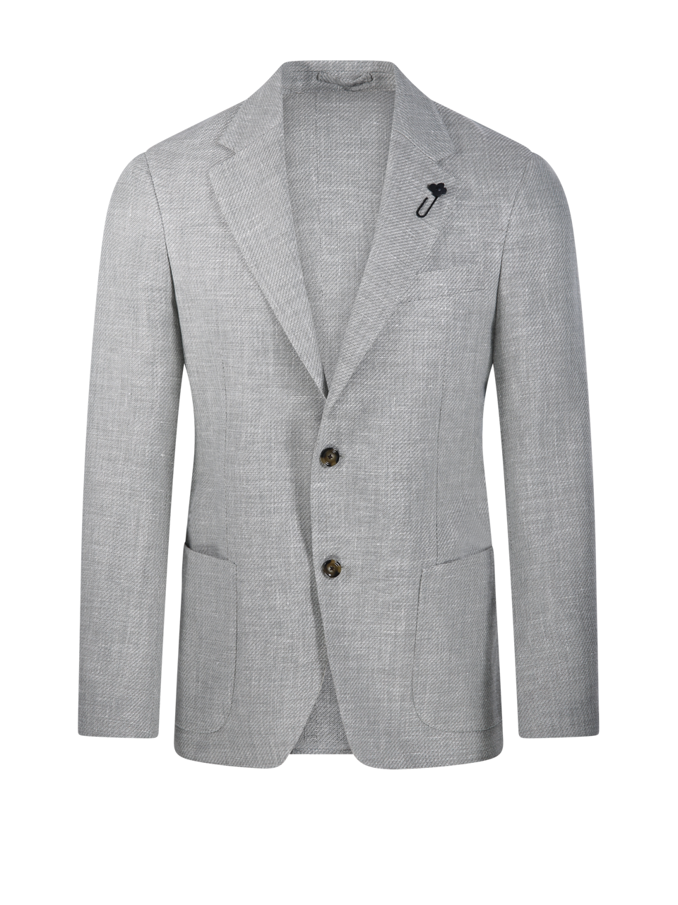MEN LARDINI GREY VIRGIN WOOL BLAZER
