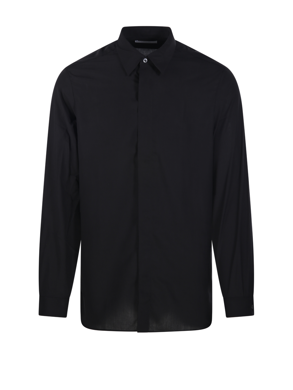 MEN LARDINI BLACK TENCEL SHIRT