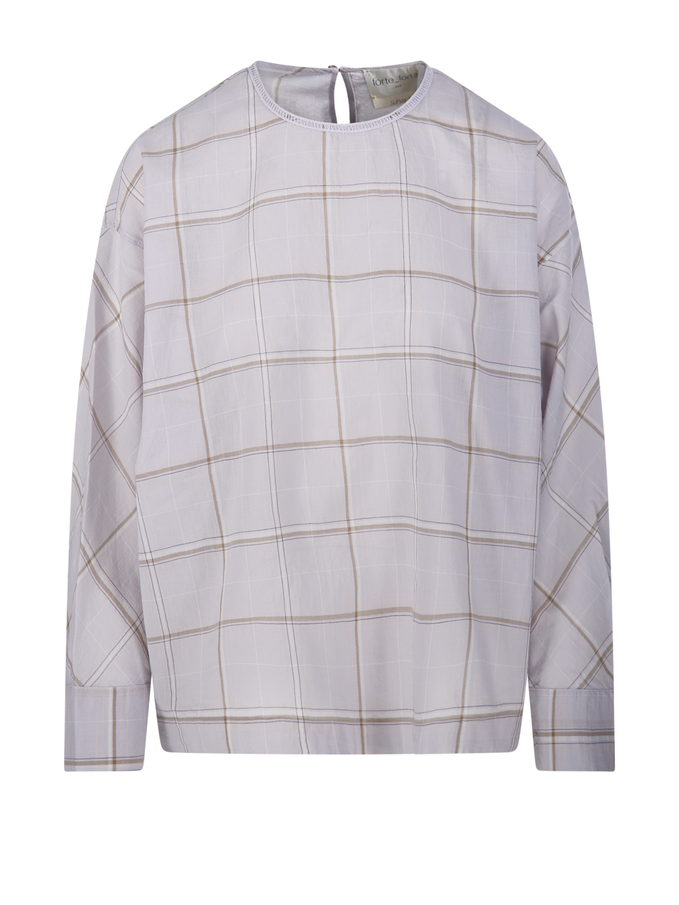 WOMAN FORTE FORTE LILAC COTTON LONG SLEEVES SHIRT