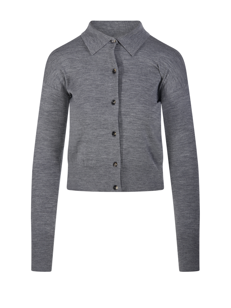 WOMAN MAXMARA GREY VIRGIN WOOL MEDEOLA CARDIGAN