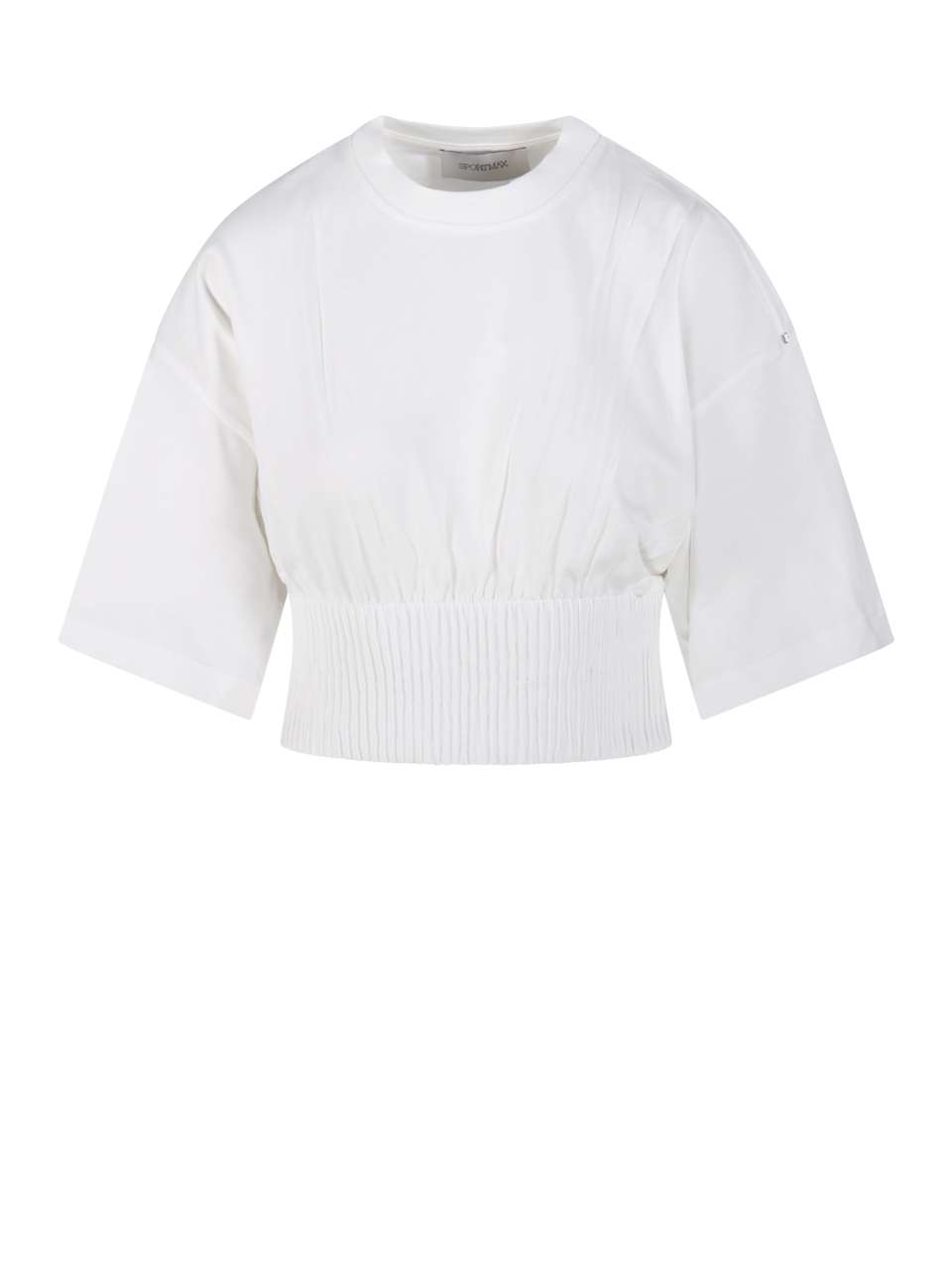 WOMAN MAXMARA SPORTMAX WHITE COTTON FOSCO T-SHIRT