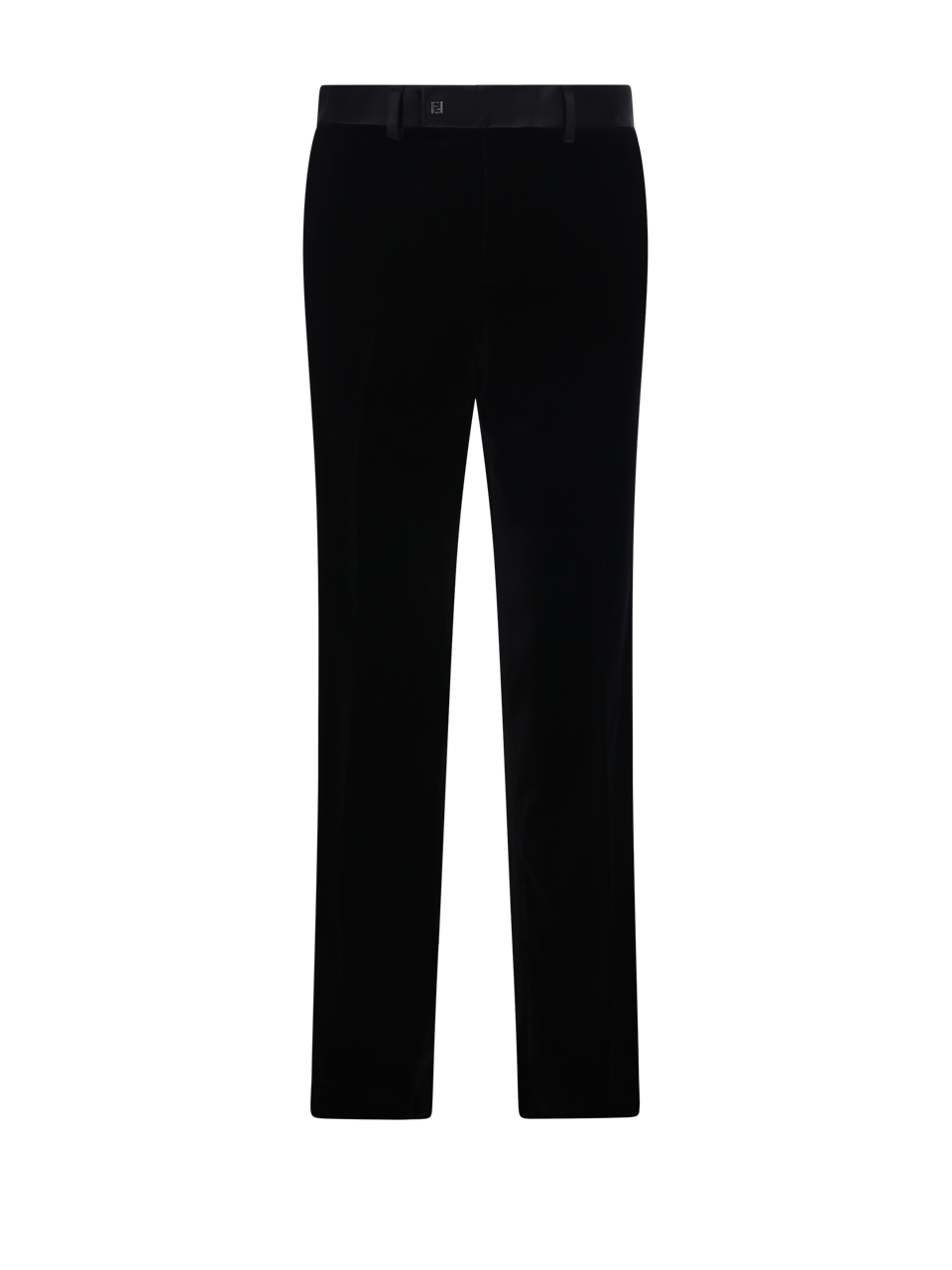 MEN FENDI BLACK COTTON TROUSER