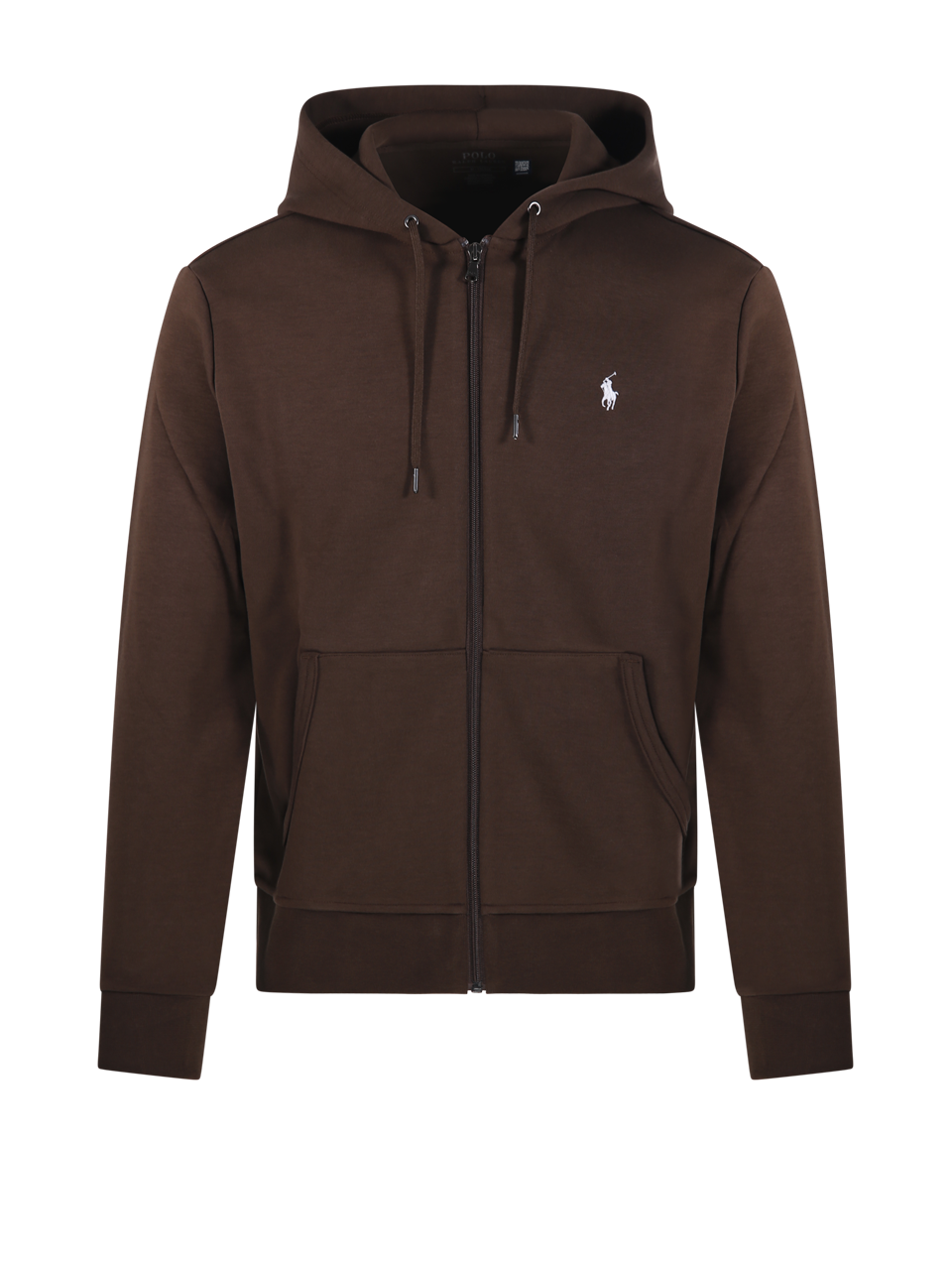 MEN RALPH LAUREN BROWN COTTON HOODIE SWEATSHIRT