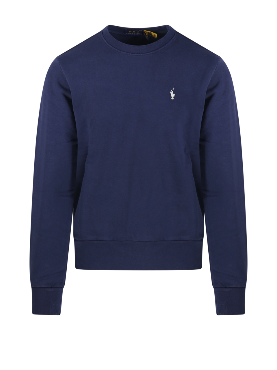MEN RALPH LAUREN BLUE COTTON ROUND NECK SWEATSHIRT