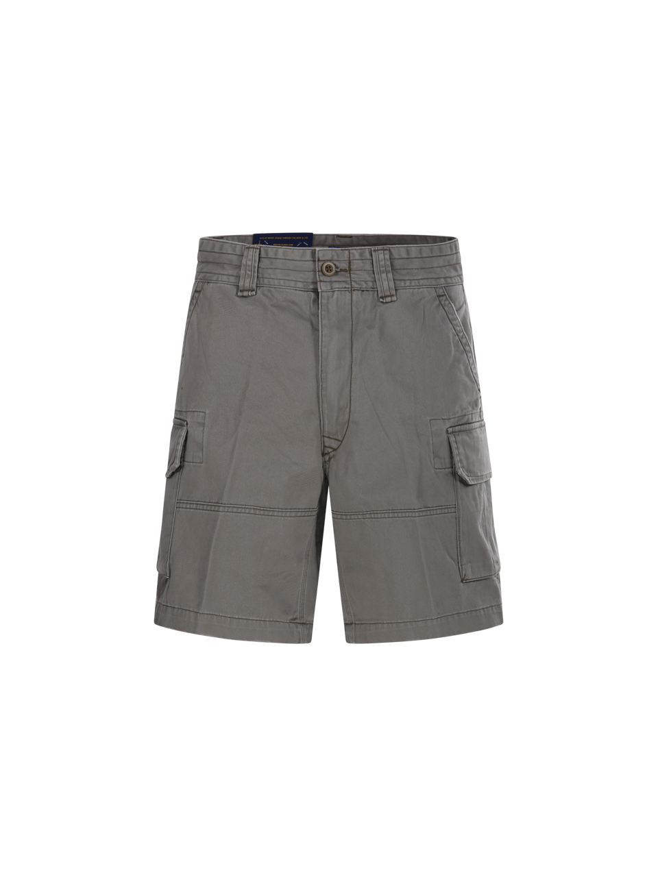 MEN RALPH LAUREN GREY COTTON CARGO SHORTS