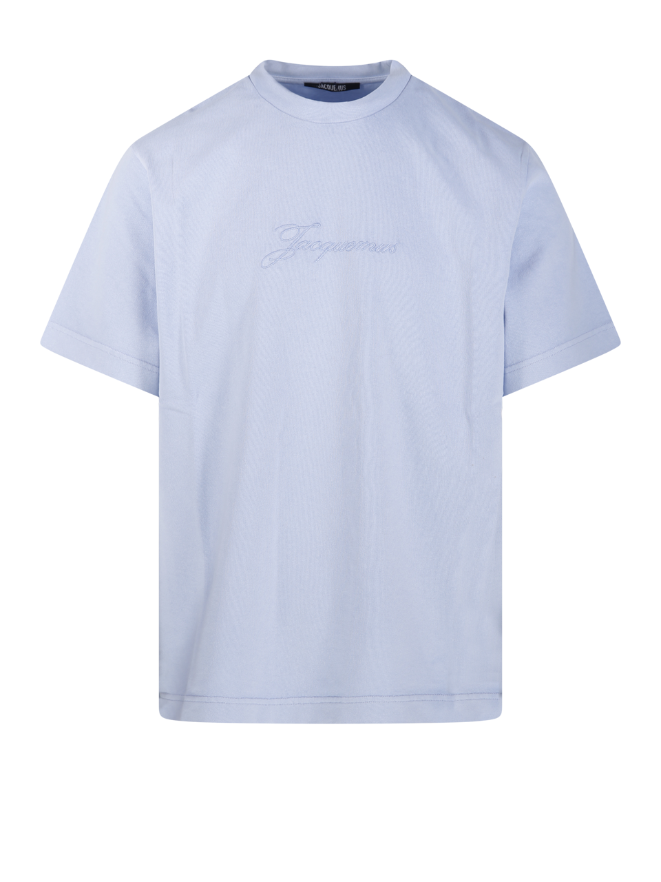 MEN JACQUEMUS BLUE COTTON LE TSHIRT PIGMENTO