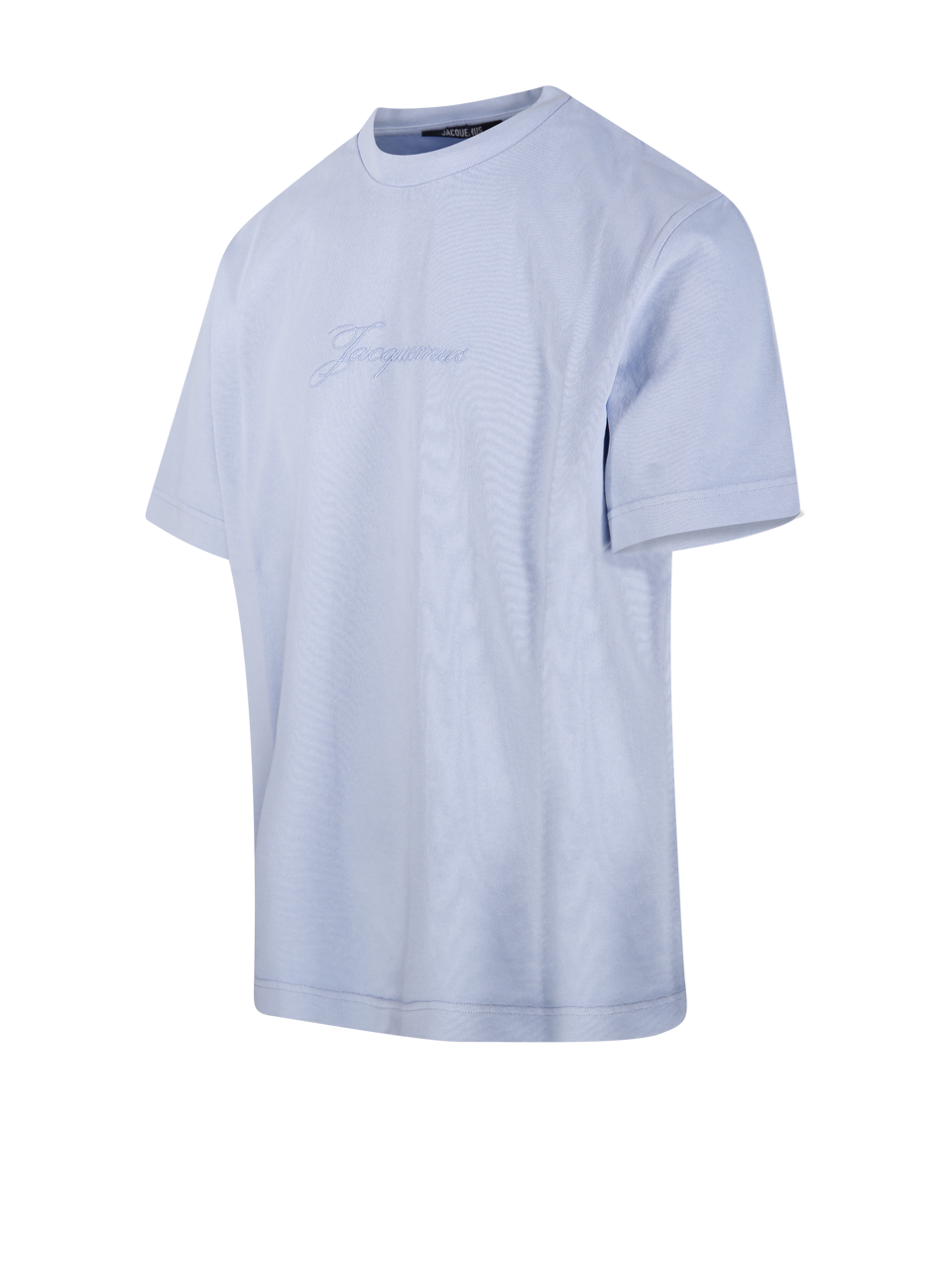 MEN JACQUEMUS BLUE COTTON LE TSHIRT PIGMENTO