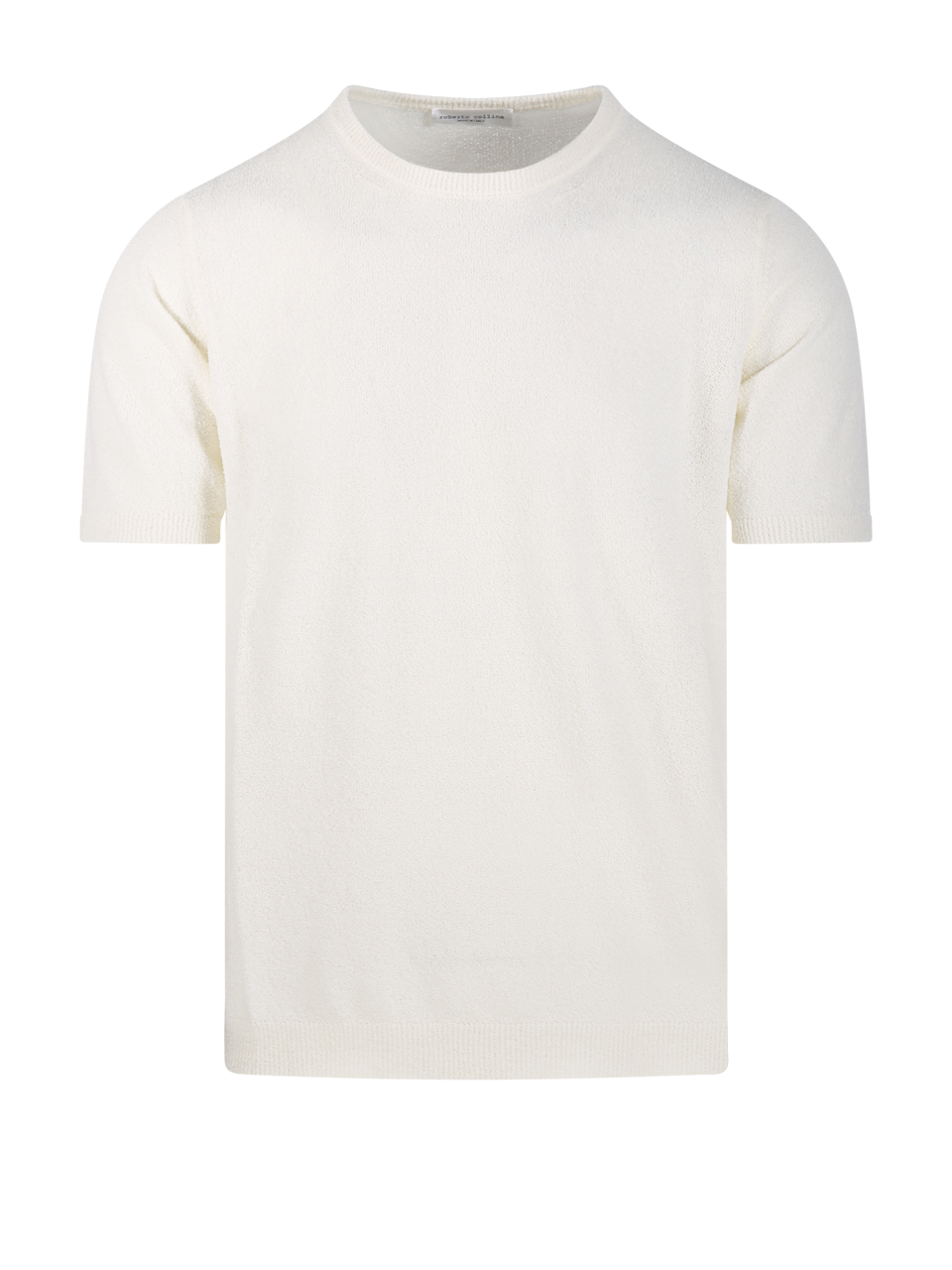 MEN ROBERTO COLLINA WHITE COTTON T-SHIRT