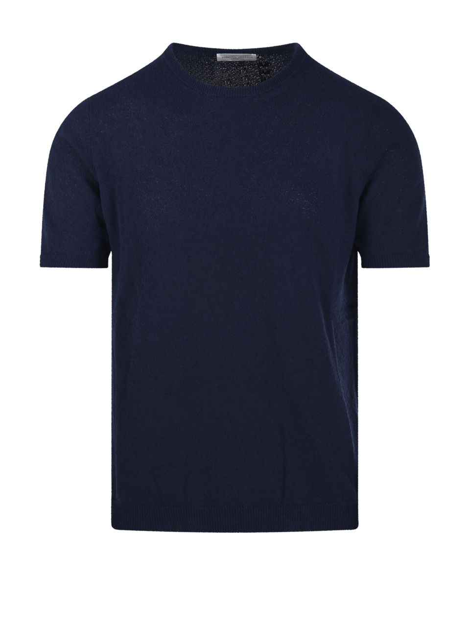 MEN ROBERTO COLLINA BLUE COTTON T-SHIRT