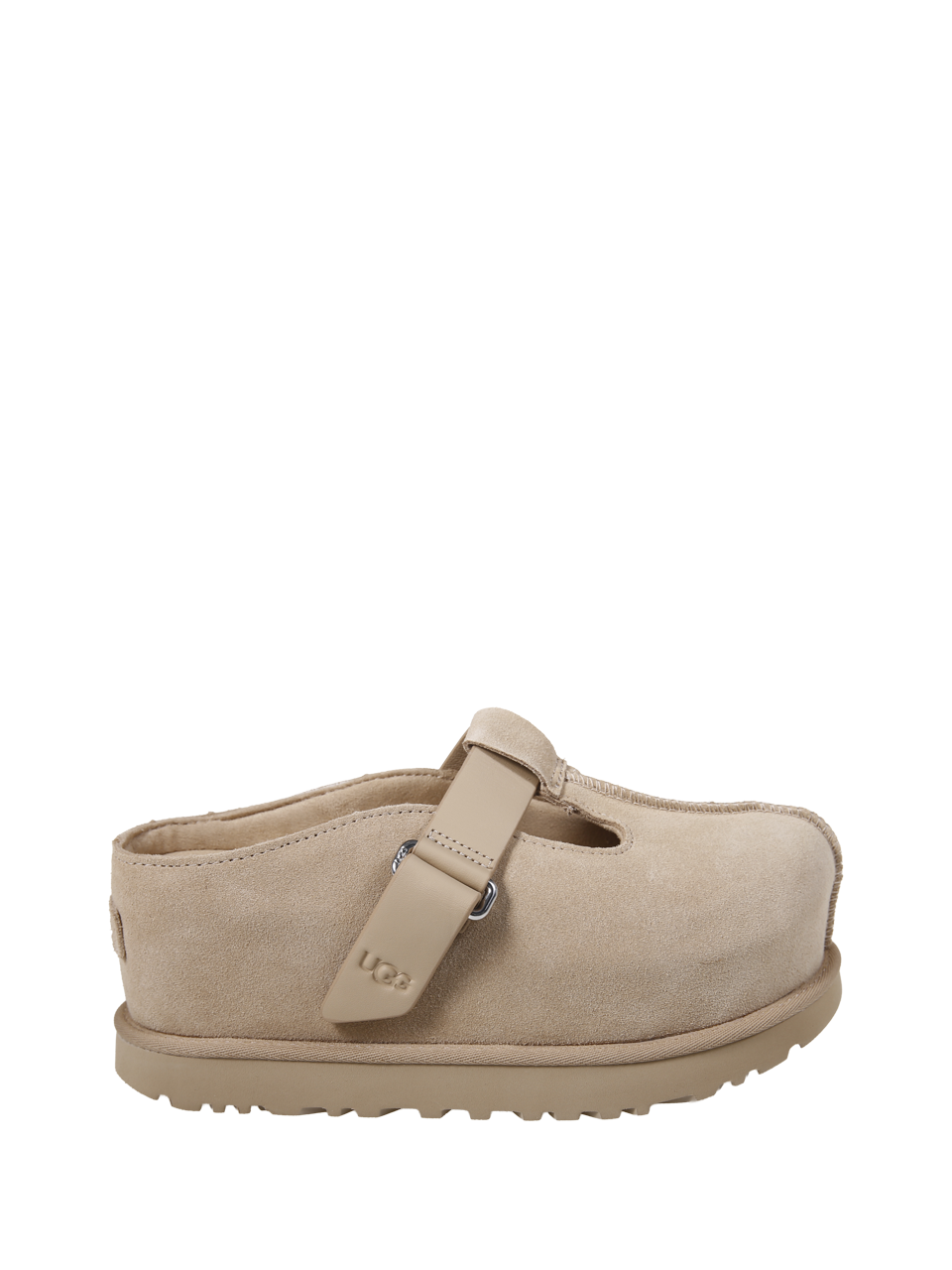 WOMAN UGG NUDE LEATHER GOLDENSTAR HI CLOG MULE