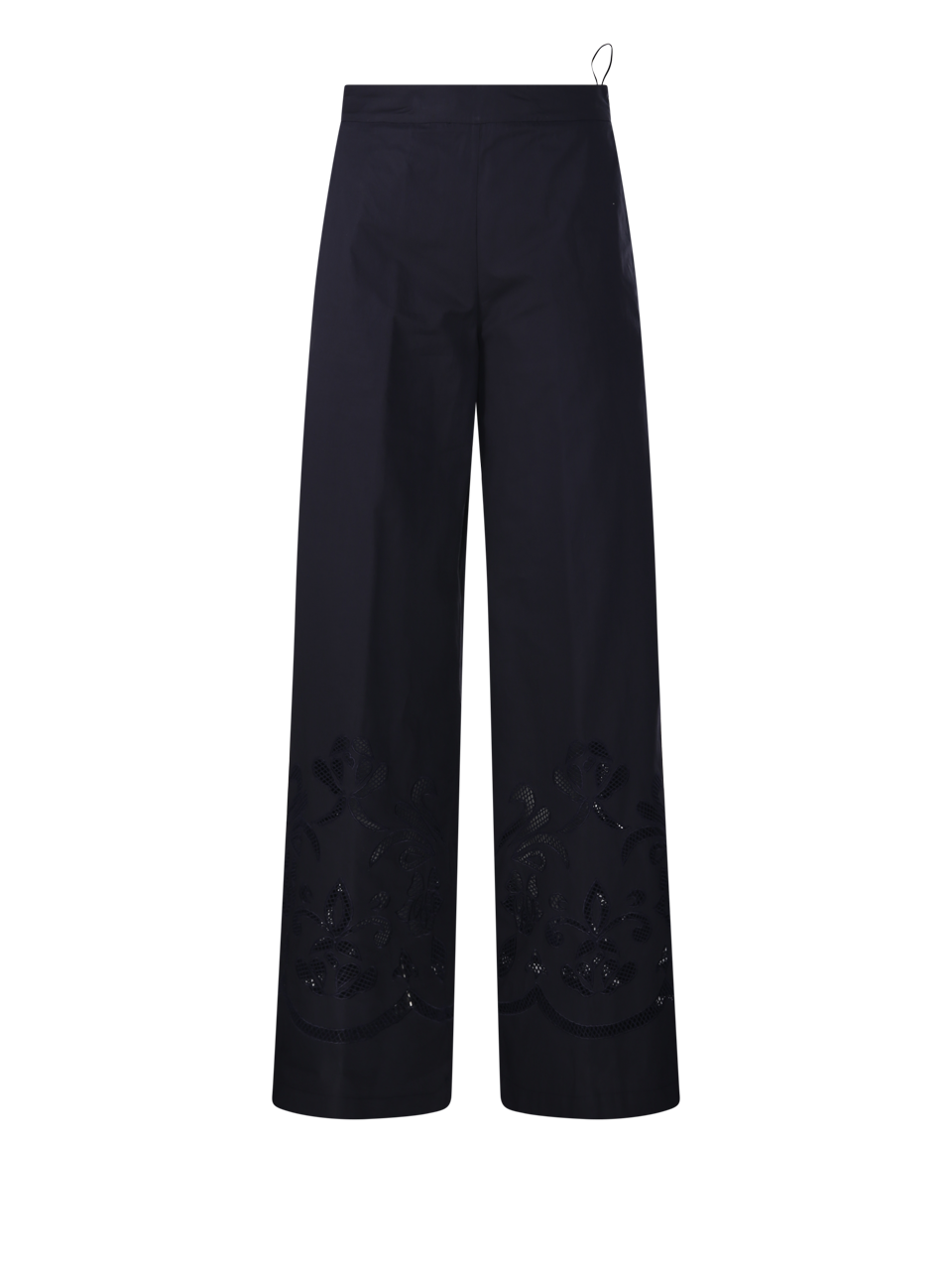 WOMAN FORTE FORTE BLUE COTTON LUNAMARIS CROPPED PANT