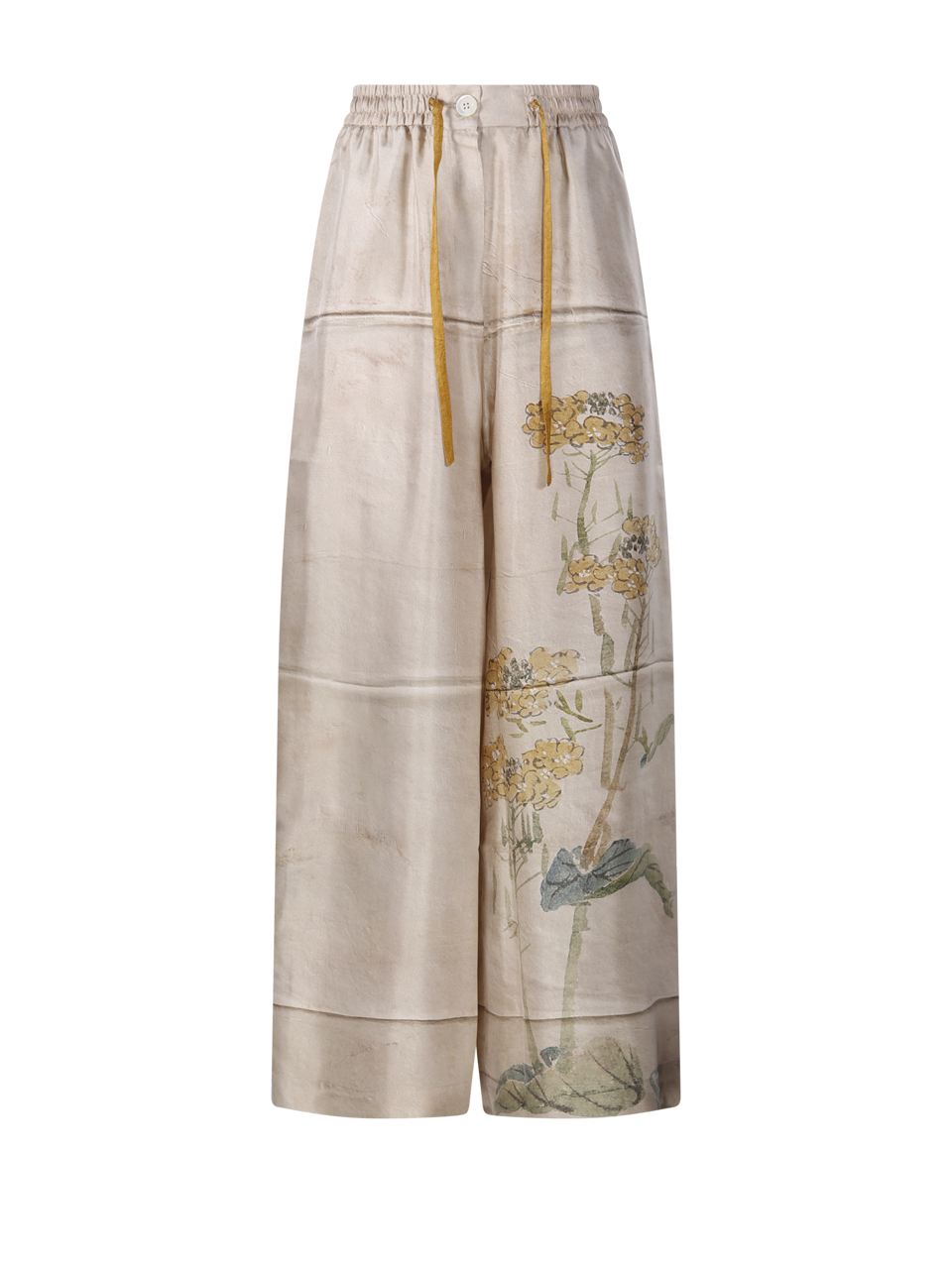 WOMAN PIERRE LOUISE MASCIA NUDE SILK ALOE TROUSER