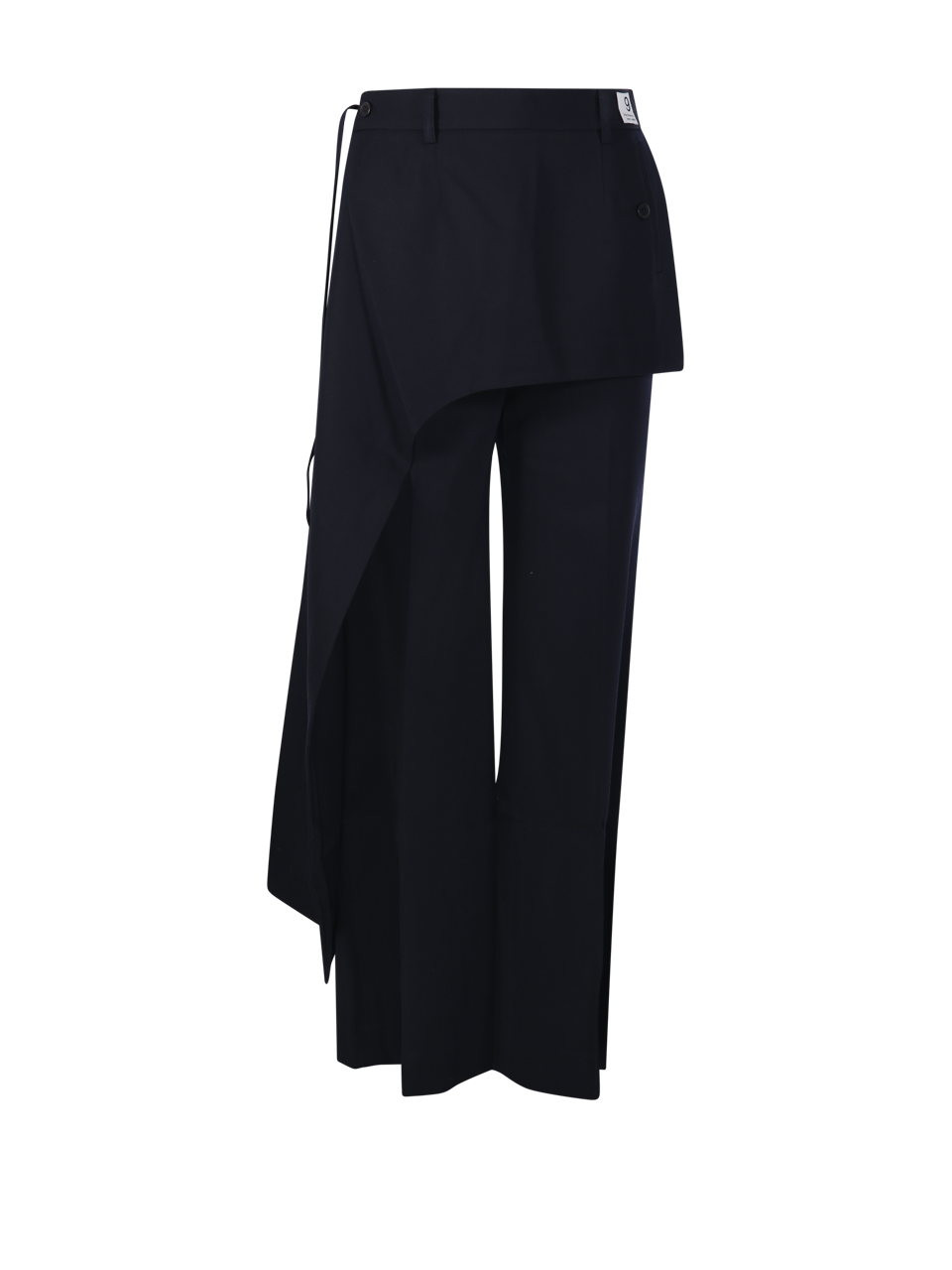 WOMAN RE CODE BLUE WOOL REMOVABLE WRAP DETAIL PANT