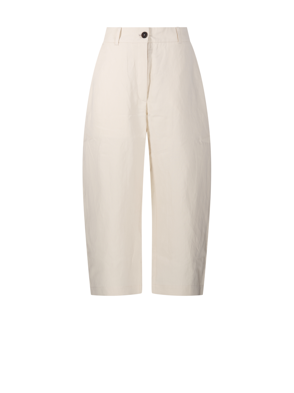 WOMAN STUDIO NICHOLSON IVORY COTTON WIDE CROP PANT