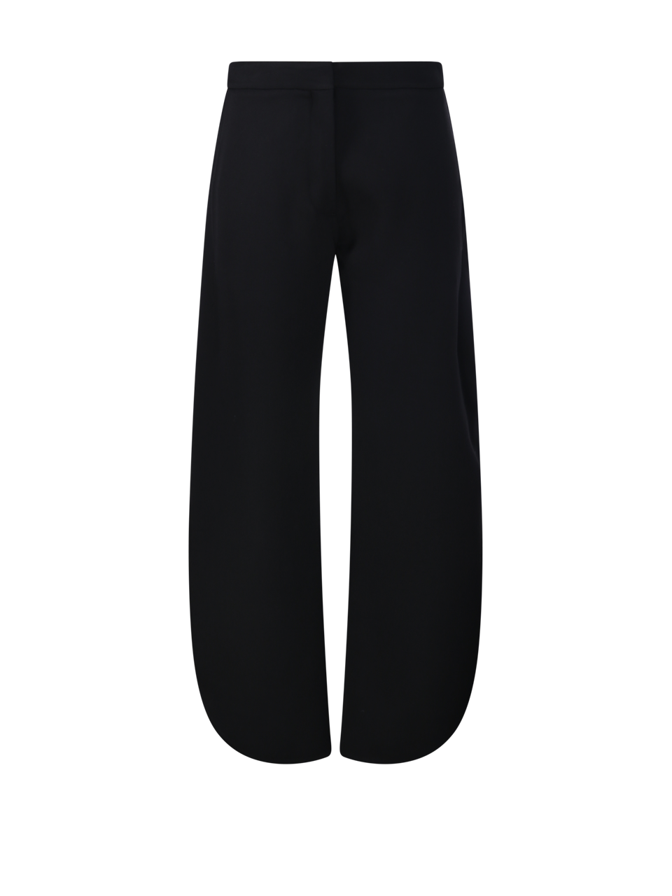 WOMAN ALAIA BLACK VIRGIN WOOL PETAL PANT