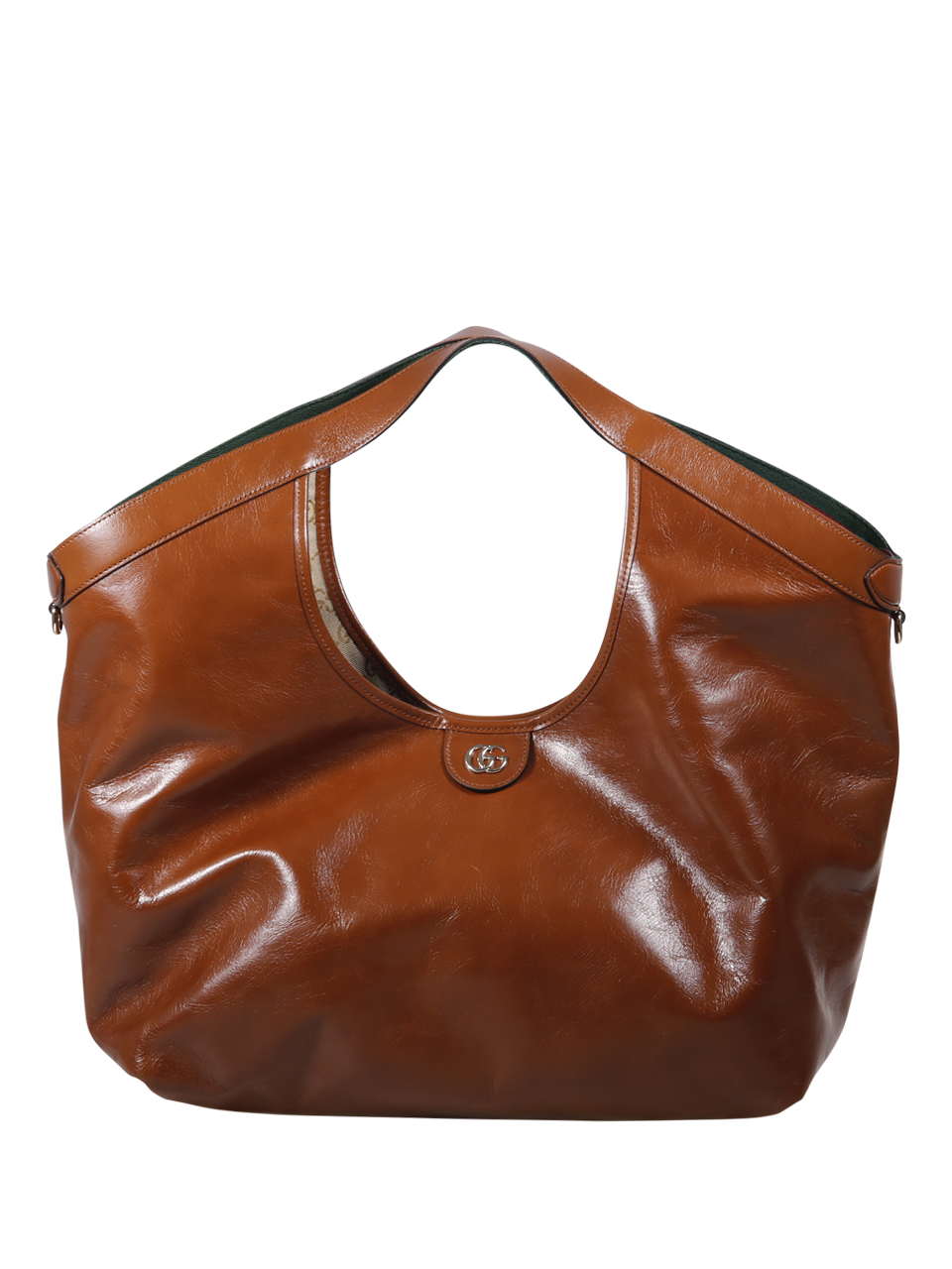 WOMAN GUCCI BROWN LEATHER OPHIDIA HANBAG