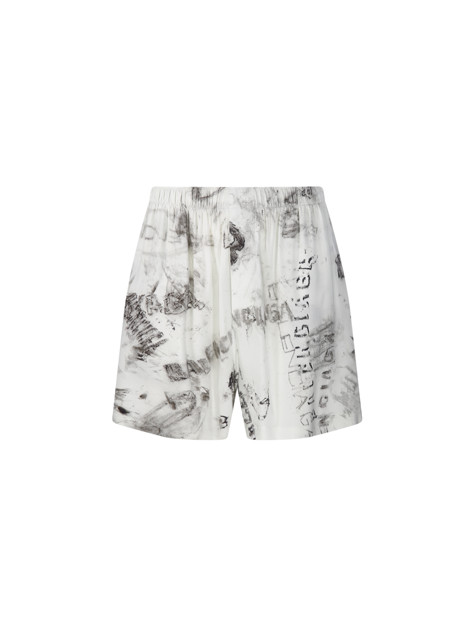 MEN BALENCIAGA GREY VISCOSE PYJAMA SHORTS