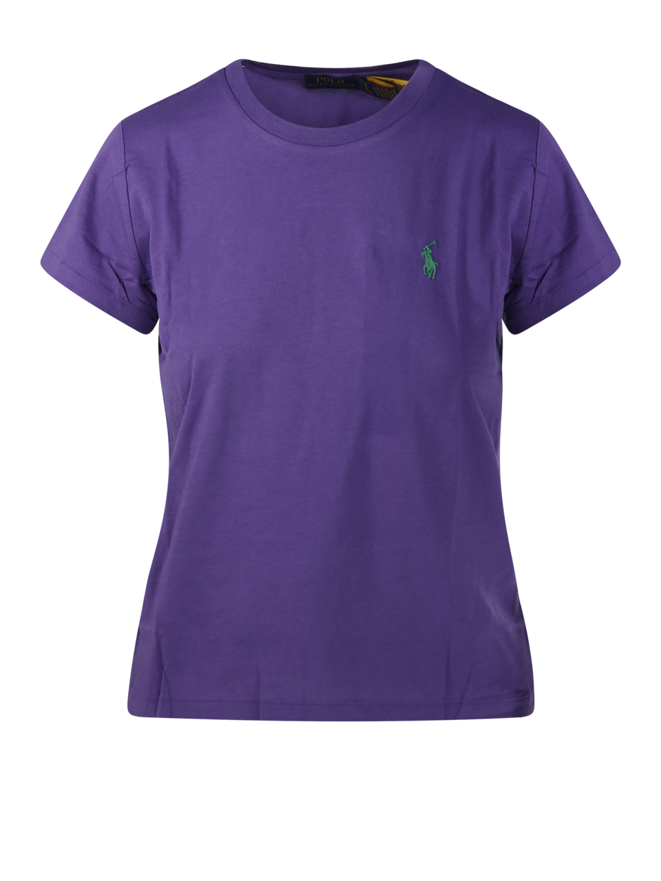 WOMAN RALPH LAUREN PURPLE COTTON T-SHIRT