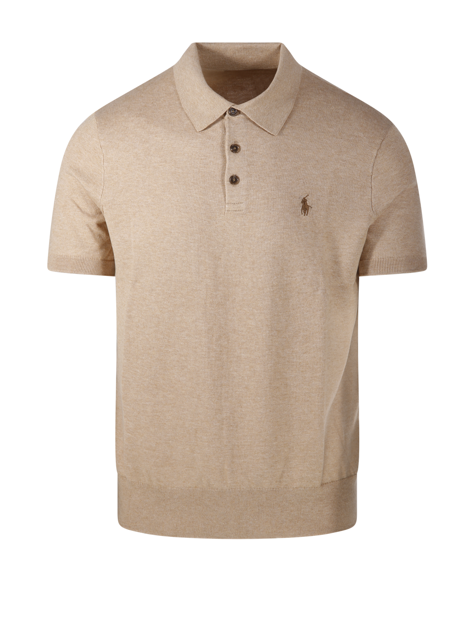 MEN RALPH LAUREN BEIGE COTTON POLO