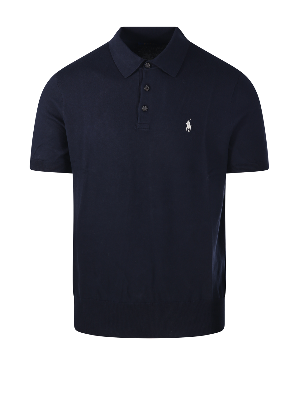 MEN RAPLH LAUREN BLUE COTTON POLO