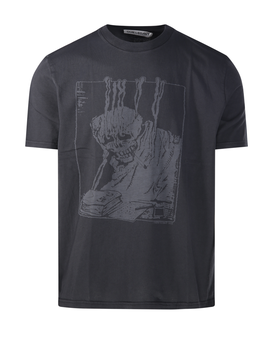 MEN OUR LEGACY BLACK COTTON BOX T-SHIRT