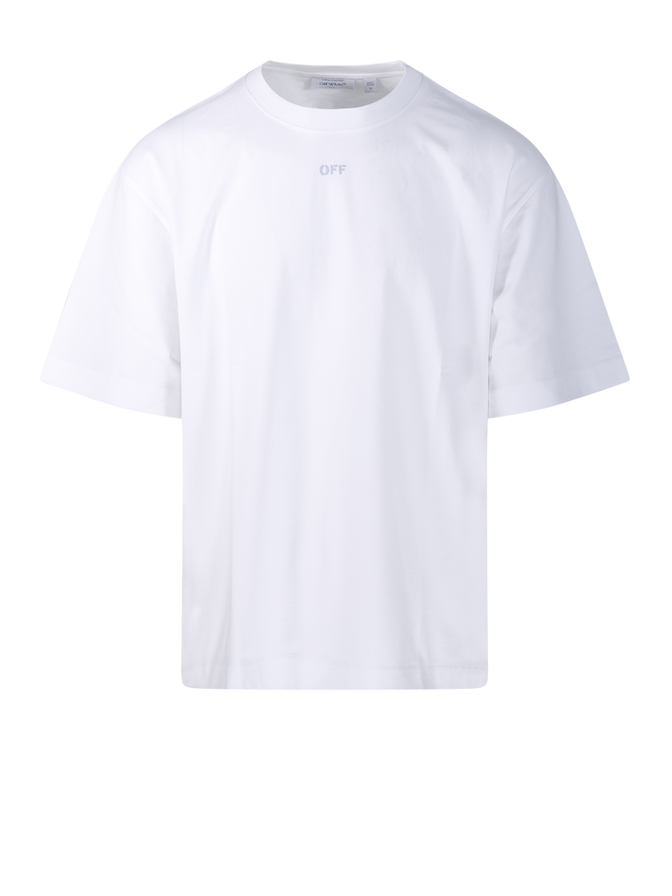 MEN OFF-WHITE WHITE COTTON OFF STAMP SKATE S/S T-SHIRT