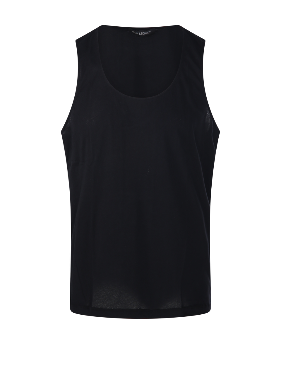 MEN OUR LEGACY BLACK COTTON ATHLETIC TANK T-SHIRT